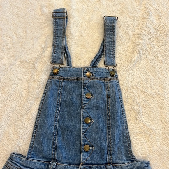 TINSELTOWN Denim Short Overalls XS - Picture 2 of 11